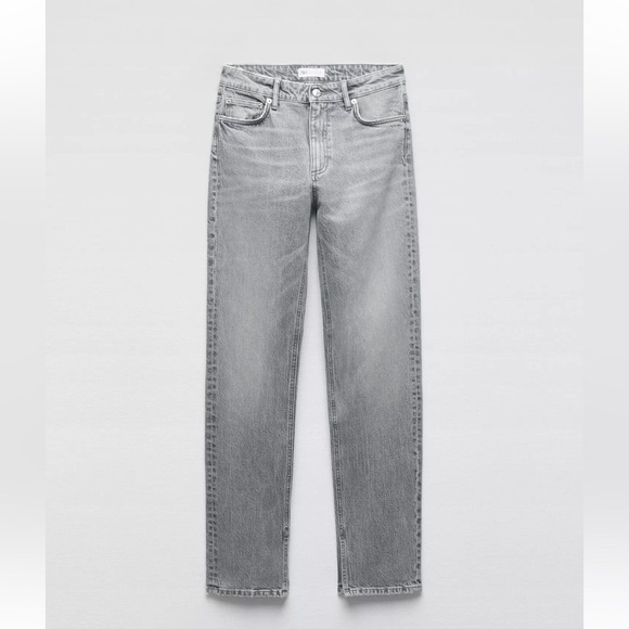 ZARA Slim Jeans with Split Hem - Picture 1 of 1